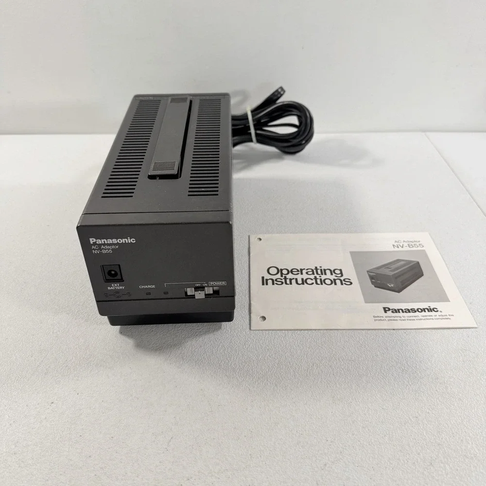 Panasonic NV-B55 AC Adaptor For Camcorder Camera W/ Manual TESTED WORKING